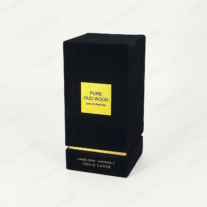 Custom Design Luxury Flocking Black Perfume Paper Gift Boxes Wholesale Packaging Solutions