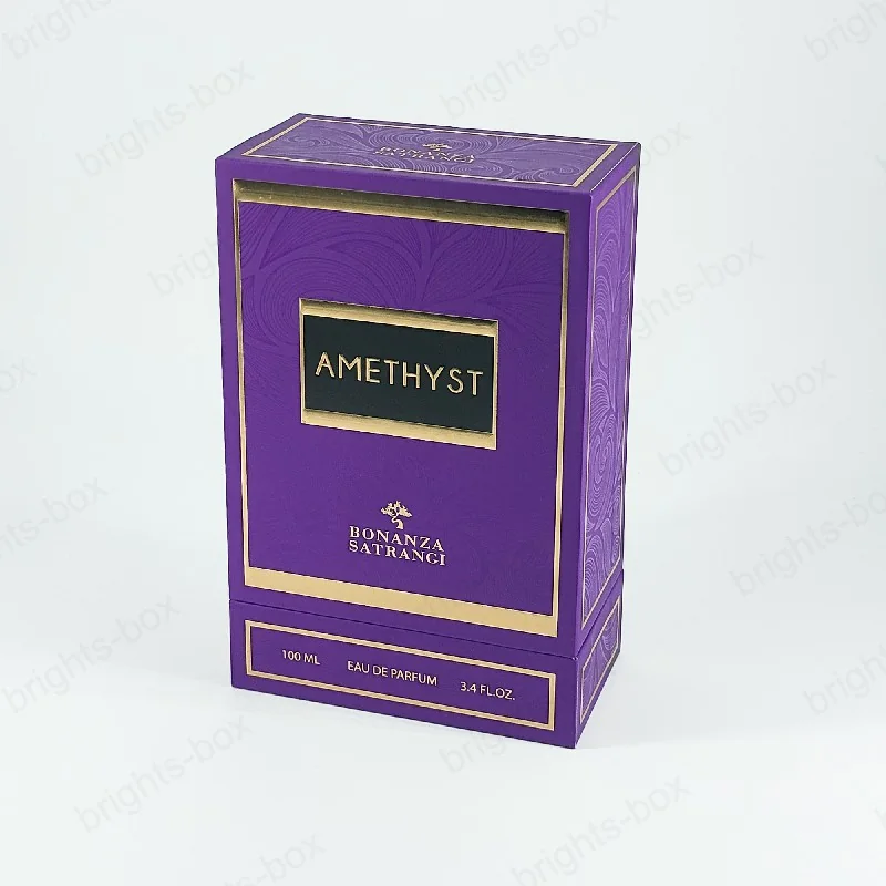 Custom High Quality Perfume Paper Packaging Eco Friendly Luxury Gift Boxes With UV Hot Stamping
