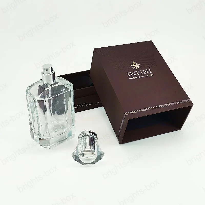 Premium Custom Perfume Cardboard Rigid Box Lid With Recycled Materials By Bright Packaging Your Ideal Cosmetic Packaging Partner