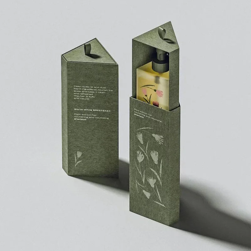 Wholesale Speciality Uncoated Texture Paper Triangular Boxes